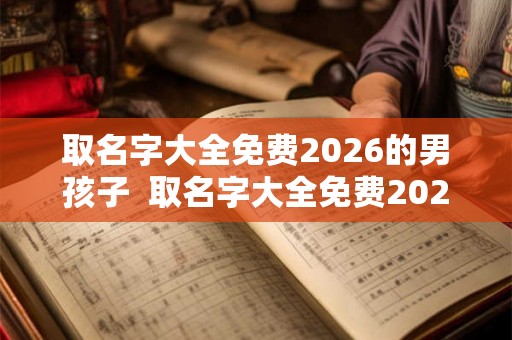 取名字大全免费2026的男孩子 取名字大全免费2026的男孩子 取名字大全免费2026的男孩子 取名字大全免费2026的男孩子