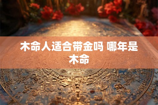 木命人适合带金吗 哪年是木命