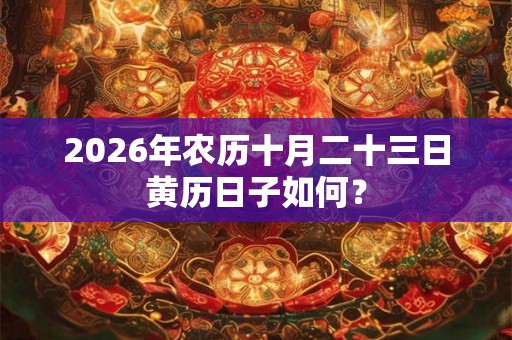 2026年农历十月二十三日黄历日子如何？