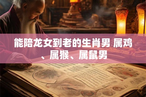 能陪龙女到老的生肖男 属鸡、属猴、属鼠男