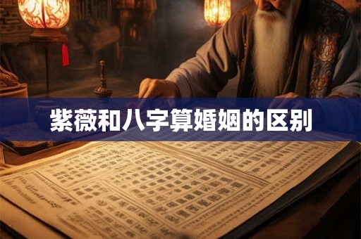 紫薇和八字算婚姻的区别