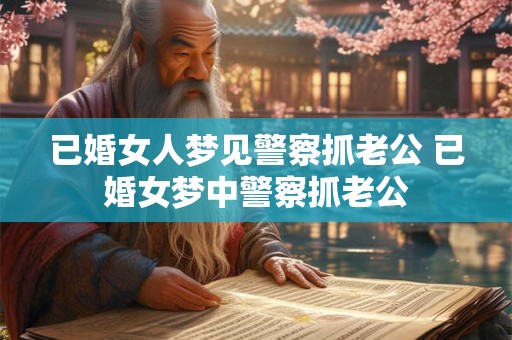 已婚女人梦见警察抓老公 已婚女梦中警察抓老公
