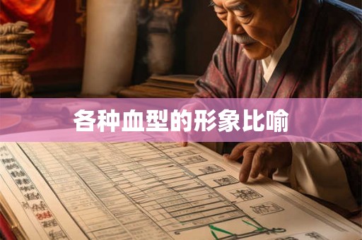 各种血型的形象比喻
