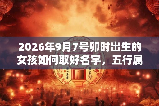 2026年9月7号卯时出生的女孩如何取好名字，五行属什么