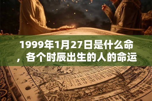 1999年1月27日是什么命，各个时辰出生的人的命运