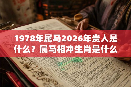 1978年属马2026年贵人是什么？属马相冲生肖是什么？