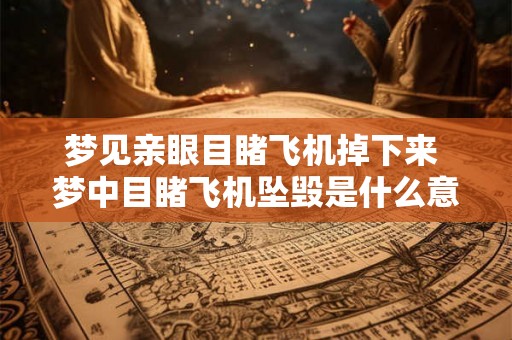梦见亲眼目睹飞机掉下来 梦中目睹飞机坠毁是什么意思 梦见亲眼目睹飞机掉下来 梦中目睹飞机坠毁是什么意思