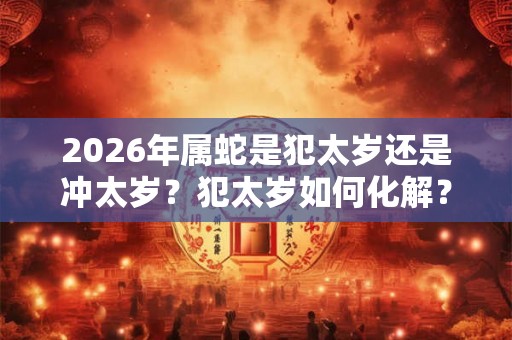 2026年属蛇是犯太岁还是冲太岁？犯太岁如何化解？