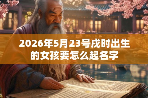 2026年5月23号戌时出生的女孩要怎么起名字