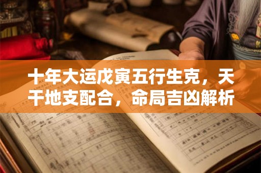 十年大运戊寅五行生克,天干地支配合,命局吉凶解析 十年大运戊寅五行生克,天干地支配合,命局吉凶解析