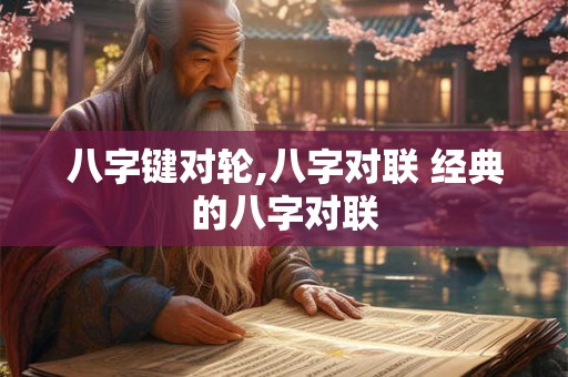 八字键对轮,八字对联 经典的八字对联