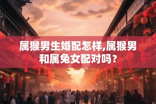 属猴男生婚配怎样,属猴男和属兔女配对吗？