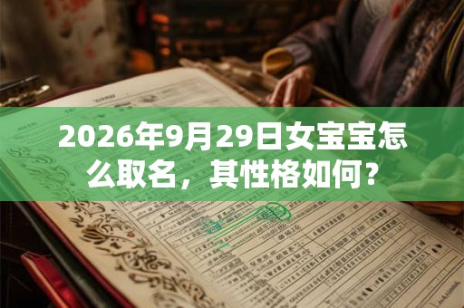 2026年9月29日女宝宝怎么取名，其性格如何？