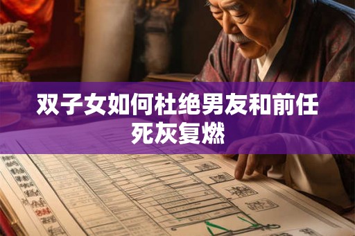 双子女如何杜绝男友和前任死灰复燃