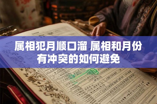 属相犯月顺口溜 属相和月份有冲突的如何避免
