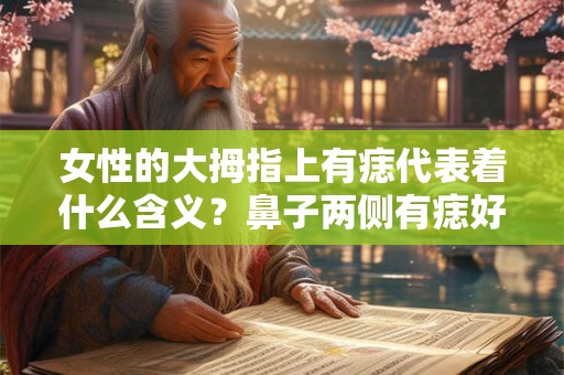 女性的大拇指上有痣代表着什么含义？鼻子两侧有痣好不好？