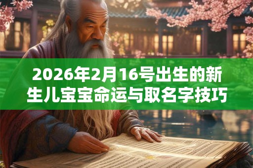 2026年2月16号出生的新生儿宝宝命运与取名字技巧