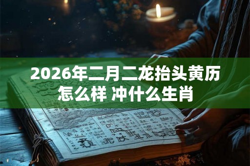 2026年二月二龙抬头黄历怎么样 冲什么生肖