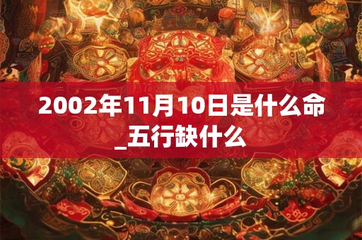2002年11月10日是什么命_五行缺什么