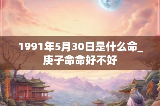 1991年5月30日是什么命_庚子命命好不好