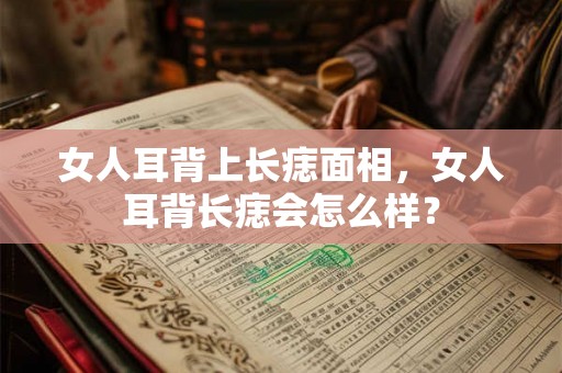 女人耳背上长痣面相，女人耳背长痣会怎么样？