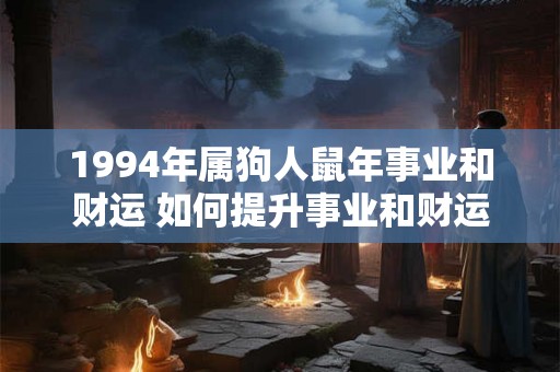 1994年属狗人鼠年事业和财运 如何提升事业和财运