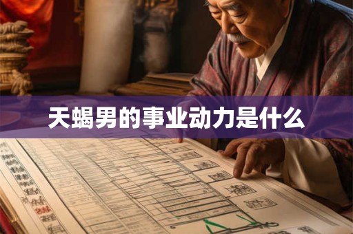 天蝎男的事业动力是什么 天蝎男的事业动力是什么