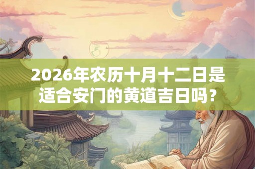 2026年农历十月十二日是适合安门的黄道吉日吗？