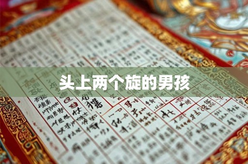 头上两个旋的男孩
