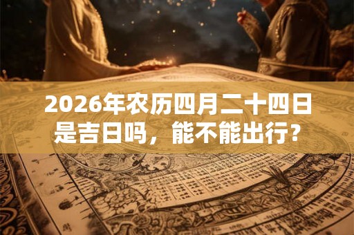 2026年农历四月二十四日是吉日吗，能不能出行？