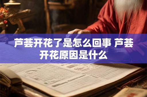 芦荟开花了是怎么回事 芦荟开花原因是什么