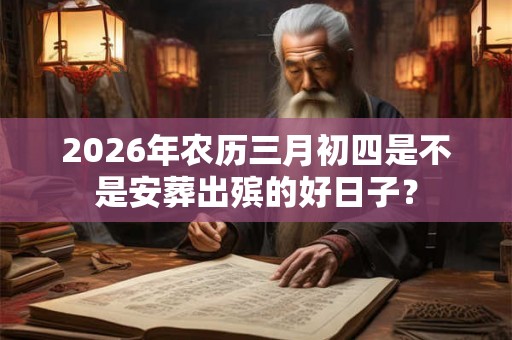 2026年农历三月初四是不是安葬出殡的好日子? 2026年农历三月初四是不是安葬出殡的好日子?
