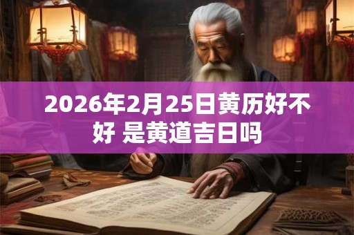 2026年2月25日黄历好不好 是黄道吉日吗 2026年2月25日黄历好不好 是黄道吉日吗