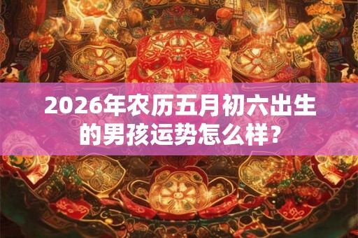 2026年农历五月初六出生的男孩运势怎么样? 2026年农历五月初六出生的男孩运势怎么样?
