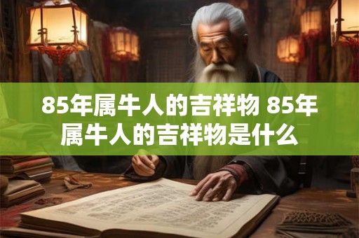 85年属牛人的吉祥物 85年属牛人的吉祥物是什么