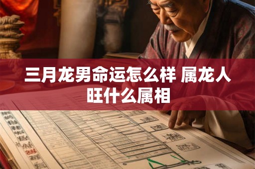 三月龙男命运怎么样 属龙人旺什么属相