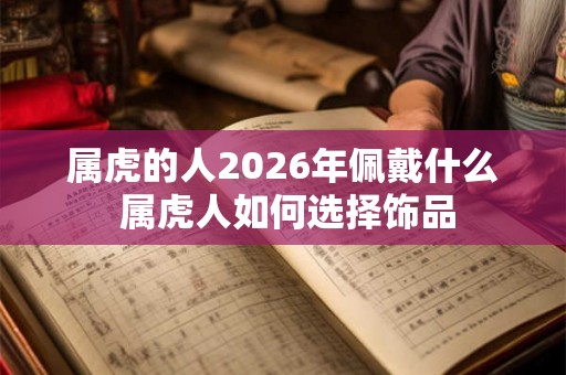 属虎的人2026年佩戴什么 属虎人如何选择饰品