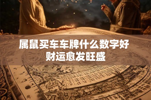 属鼠买车车牌什么数字好 财运愈发旺盛 属鼠买车车牌什么数字好 财运愈发旺盛