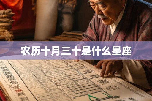 农历十月三十是什么星座 农历十月三十是什么星座