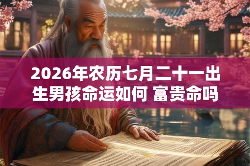 2026年农历七月二十一出生男孩命运如何 富贵命吗 2026年农历七月二十一出生男孩命运如何 富贵命吗