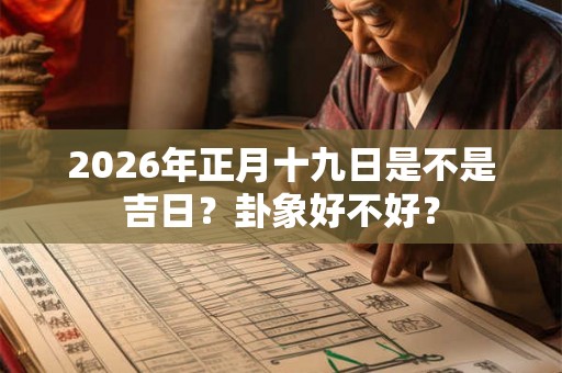 2026年正月十九日是不是吉日?卦象好不好? 2026年正月十九日是不是吉日?卦象好不好?