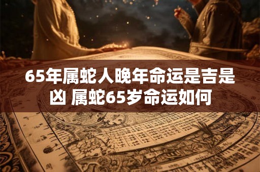 65年属蛇人晚年命运是吉是凶 属蛇65岁命运如何