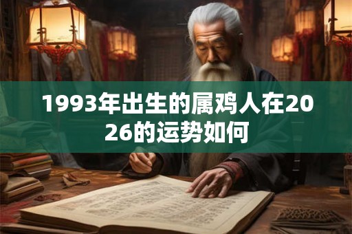 1993年出生的属鸡人在2026的运势如何