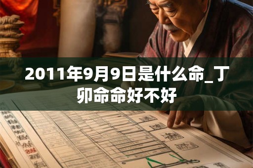 2011年9月9日是什么命_丁卯命命好不好