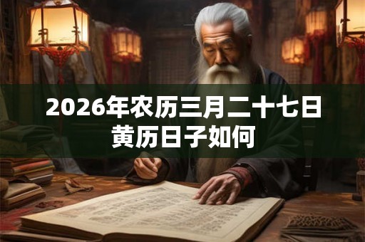 2026年农历三月二十七日黄历日子如何