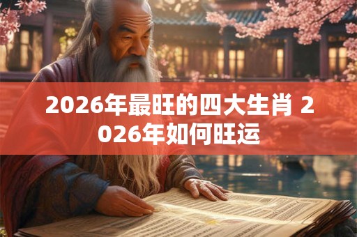 2026年最旺的四大生肖 2026年如何旺运 2026年最旺的四大生肖 2026年如何旺运