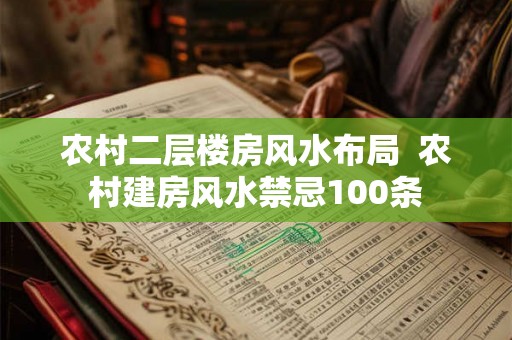 农村二层楼房风水布局  农村建房风水禁忌100条