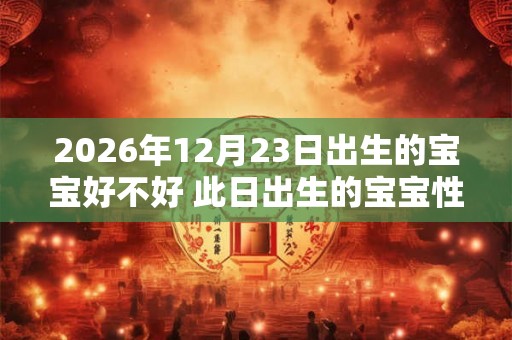 2026年12月23日出生的宝宝好不好 此日出生的宝宝性格