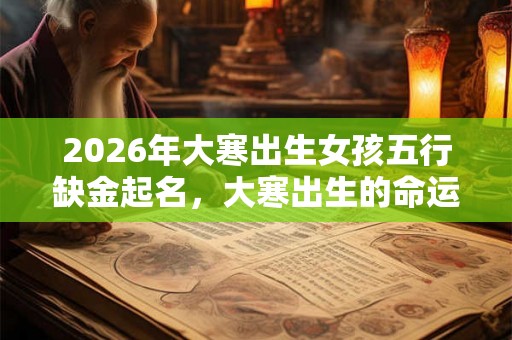 2026年大寒出生女孩五行缺金起名，大寒出生的命运运势解析