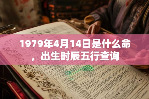 1979年4月14日是什么命，出生时辰五行查询